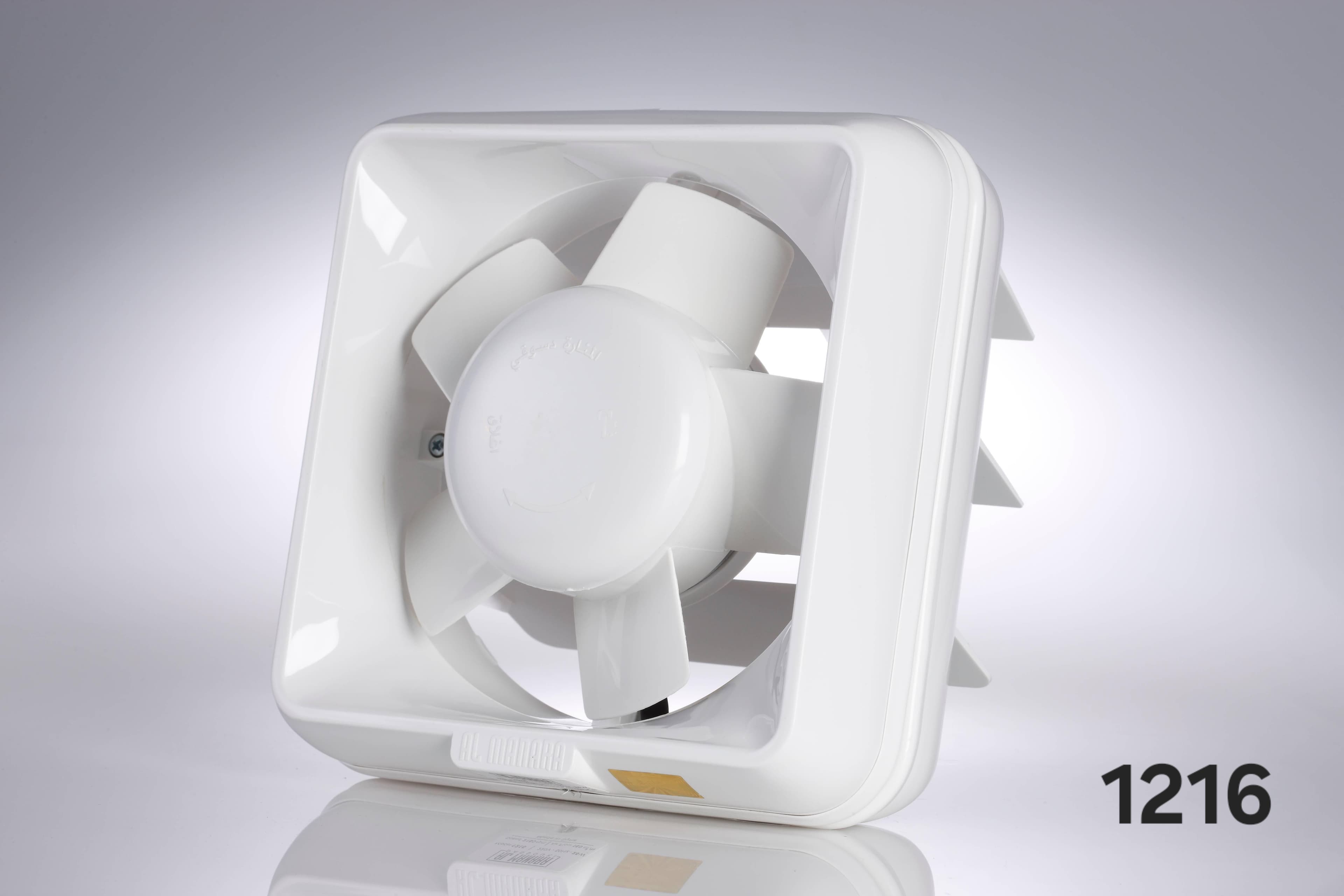 Wall Exhaust Fan with Auto Shutters — Model 1216