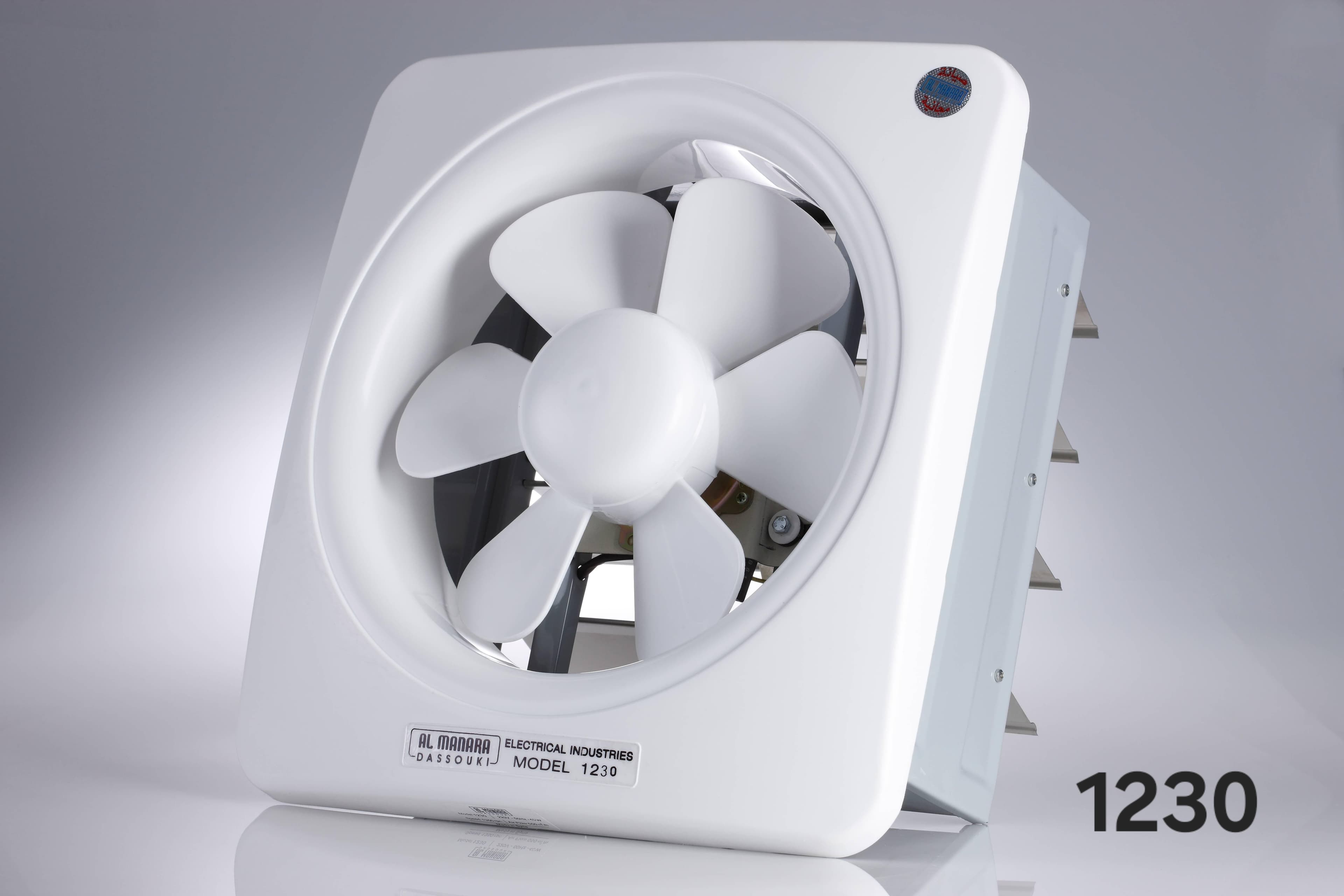 Wall Exhaust Fan with Auto Shutters — Model 1230